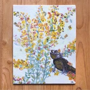 Snappy Smile Signed Oil Painting on Canvas Panel Original Art